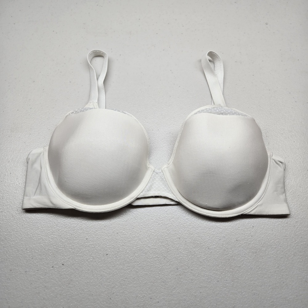 Vanity Fair Women Bra 36C White T Shirt Underwired Strap Adjustable